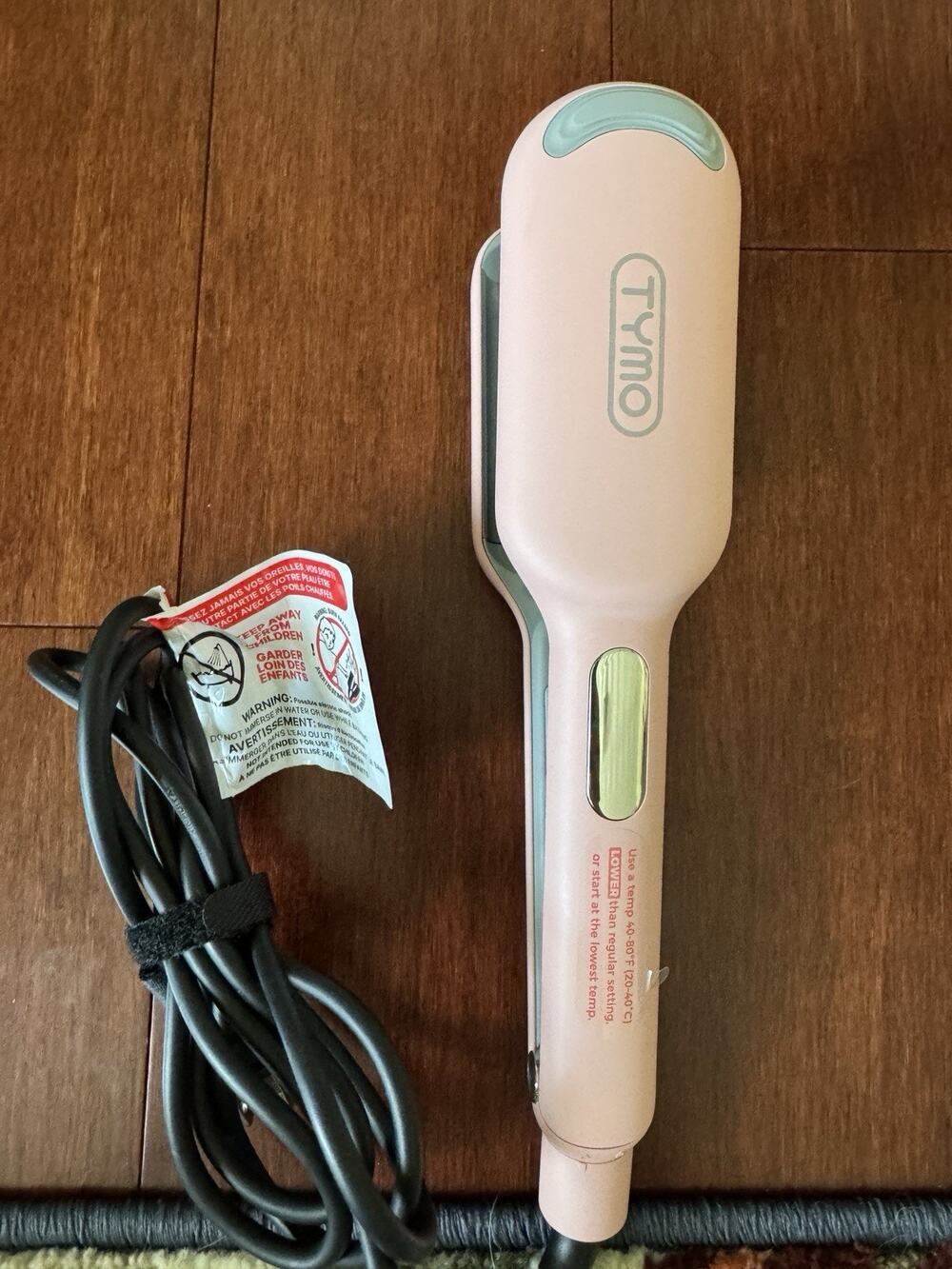 TYMO ROVY Pink Ceramic Curling Iron Hair Crimper